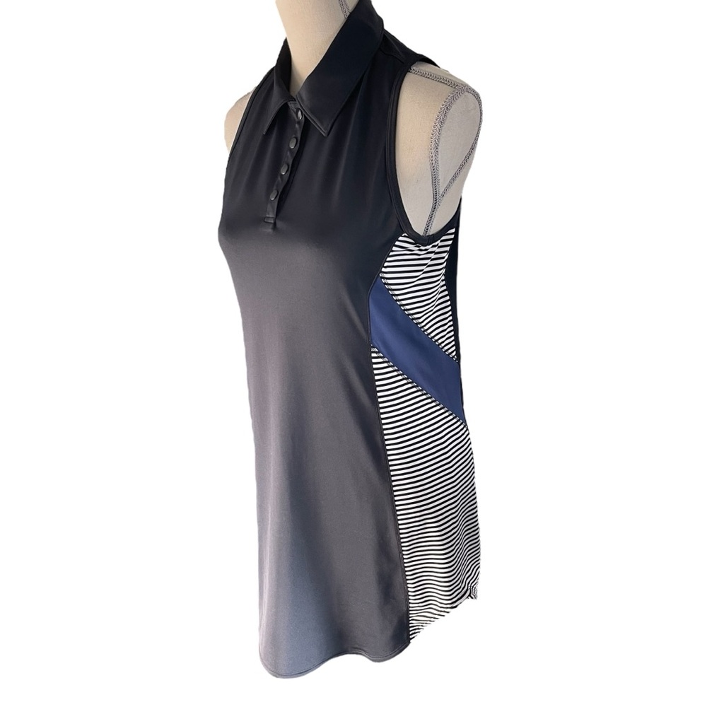 Lole Navy/White Side Stripe Collared Adisa Dress (S) - Picture 6 of 13